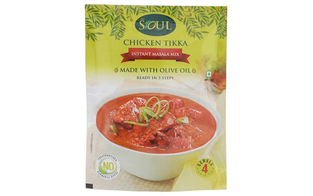 Soul Chicken Tikka Instant Masala Mix - Made With Olive Oil   Pack  70 grams